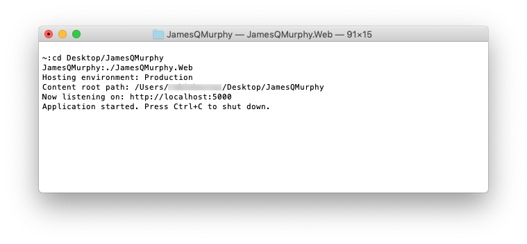 Running a web server on a Mac