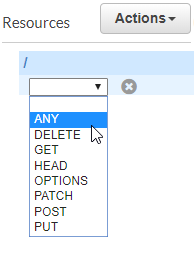 AWS Console - Selecting the 